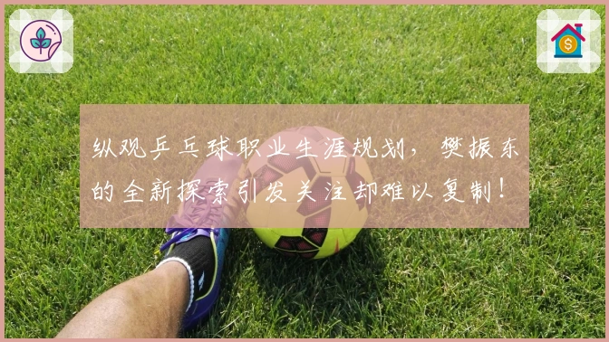 纵观乒乓球职业生涯规划，樊振东的全新探索引发关注却难以复制！